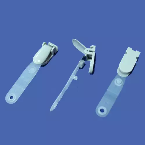 Classic Metal ID Name Badge Holder Clip  With Strap Vinyl Strap Badge Clips ID Holder Badge Clips