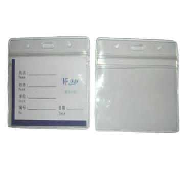 Protect ID Card Business Card Cover PVC Transparent Credit Card Holder Badge Travel ID Case Holder Accessories