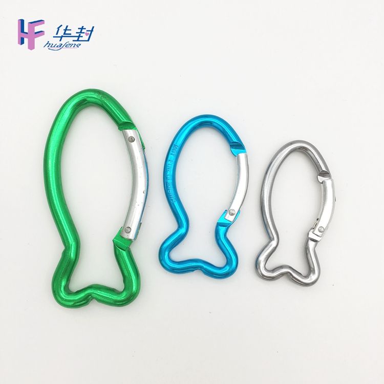 Funny Fish Shaped Keychain Carabiner